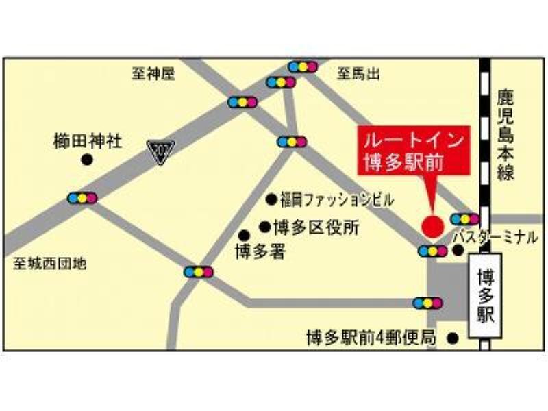 Hotel Route-Inn Hakata Ekimae -Hakataguchi- Фукуока Экстерьер фото